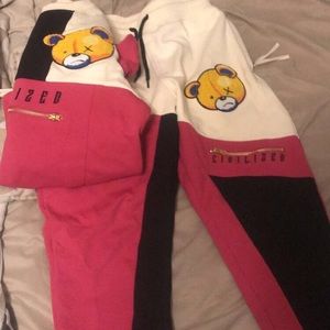 Civilized Sweatsuit “Blocked Bear”